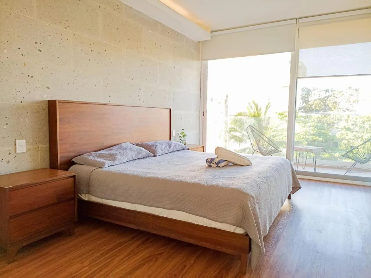 Apartment Wide Studio With Sunny Balcony Pool Gym Steps 2 Beach Playa del Carmen Mexico