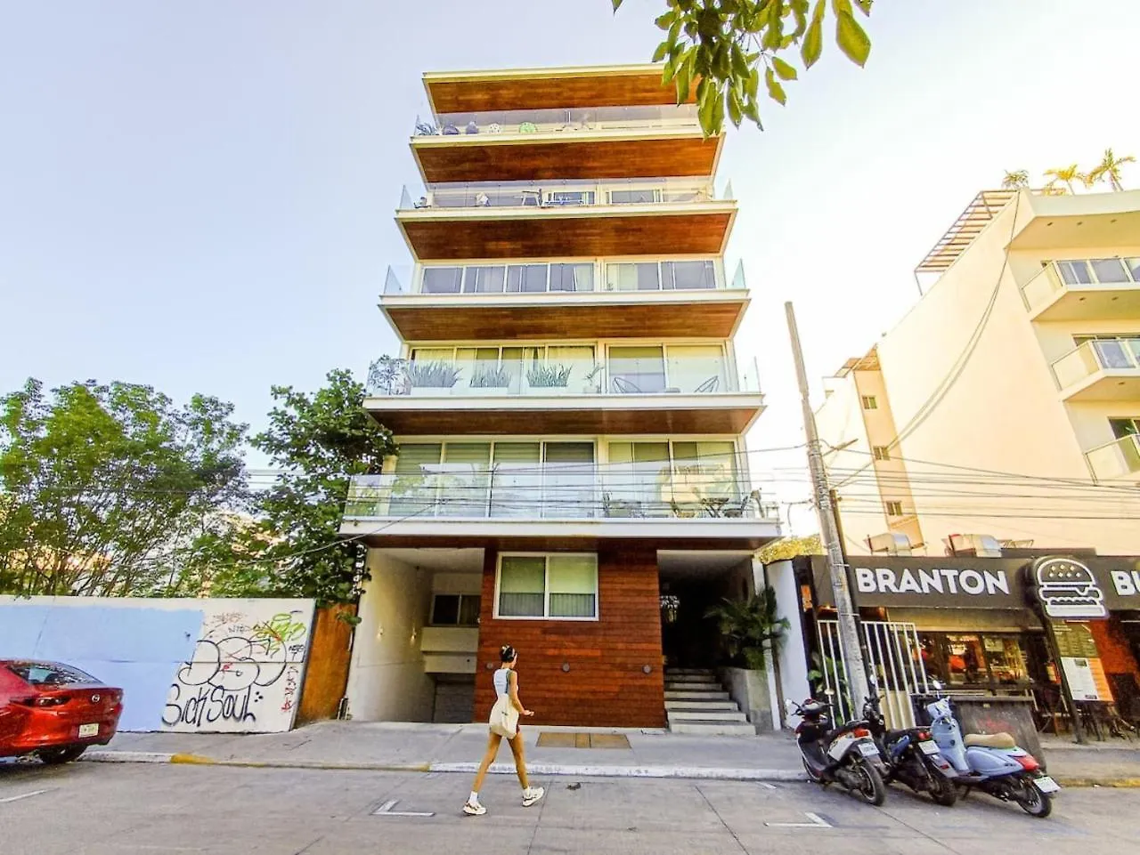 Apartment Wide Studio With Sunny Balcony Pool Gym Steps 2 Beach Playa del Carmen Mexico